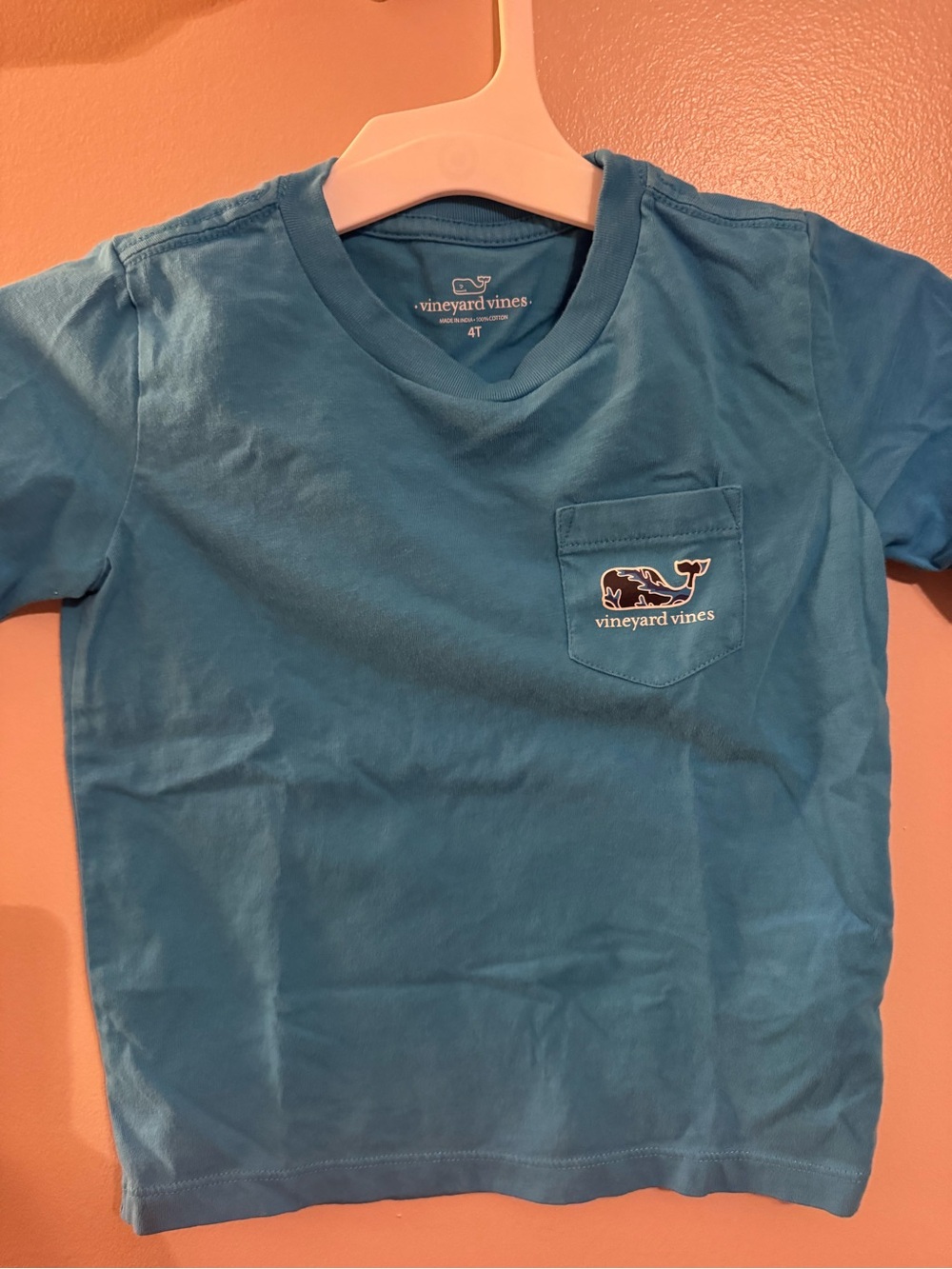 Vineyard Vines Kids Short Sleeve Pocket Tee - Teal